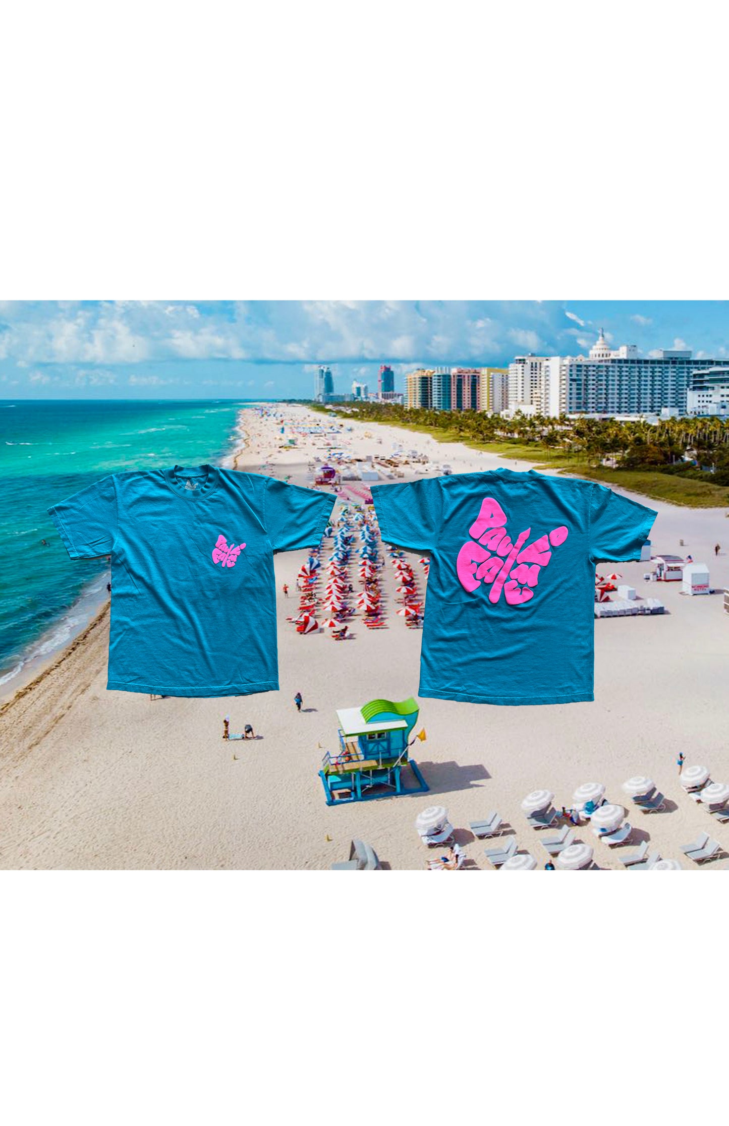 Paulofame Logo Tee Limited Edition “Miami Vice”