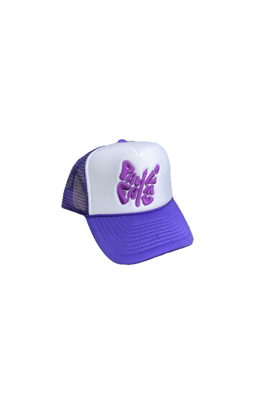 Paulofame Logo Trucker Hat Purple