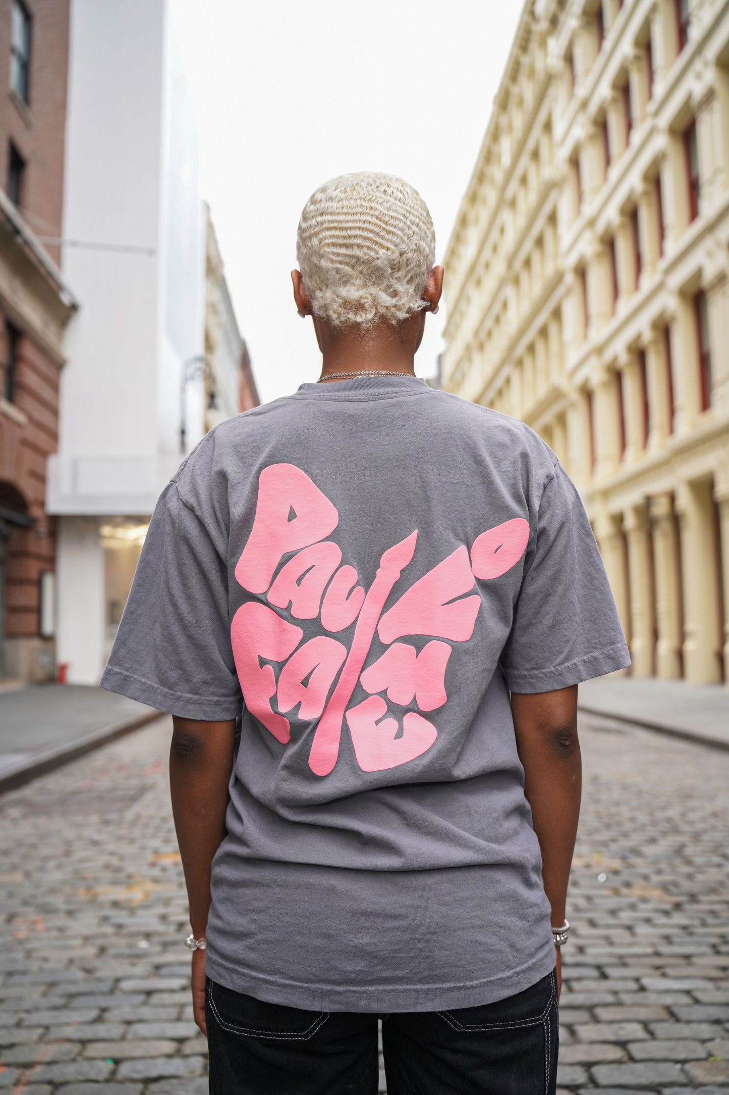 Paulofame Logo Tee ” Baby Pink”
